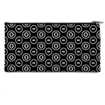 Black And White Pattern Pencil Cases Back
