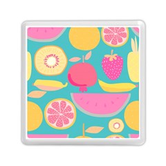 Seamless Pattern With Fruit Vector Illustrations Gift Wrap Design Memory Card Reader (square) by Vaneshart
