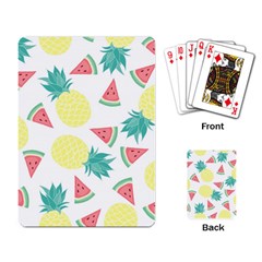 Vector Seamless Pattern With Pineapples Playing Cards Single Design (rectangle) by Vaneshart