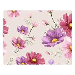 Vector Hand Drawn Cosmos Flower Pattern Double Sided Flano Blanket (large)  by Sobalvarro