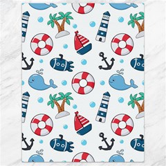 Seamless Pattern Nautical Icons Cartoon Style Canvas 18  X 24  by Vaneshart