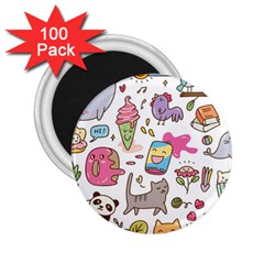 Set Kawaii Doodles 2 25  Magnets (100 Pack)  by Vaneshart