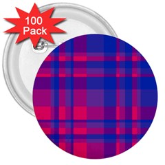 Bisexualplaid 3  Buttons (100 Pack)  by NanaLeonti