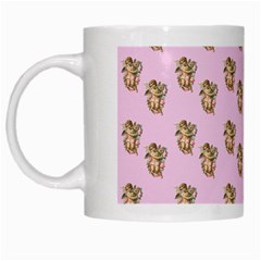 Angel Cherub Pink White Mugs by snowwhitegirl