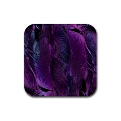 Abstract Form Pattern Texture Rubber Square Coaster (4 Pack)  by Vaneshart