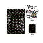 Carnation Pink Black Playing Cards 54 Designs (Mini) Front - Joker1