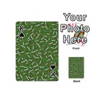 Pepe the Frog Face pattern Green Kekistan meme Playing Cards 54 Designs (Mini) Front - SpadeK