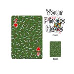 Pepe the Frog Face pattern Green Kekistan meme Playing Cards 54 Designs (Mini) Front - HeartJ