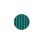 Circles Lines Black Green 1  Mini Buttons Front