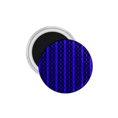 Circles Lines Black Blue 1 75  Magnets by BrightVibesDesign