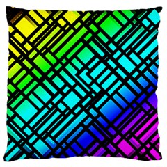 Background Texture Colour Large Flano Cushion Case (two Sides) by HermanTelo