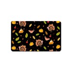 Thanksgiving Turkey pattern Magnet (Name Card) Front