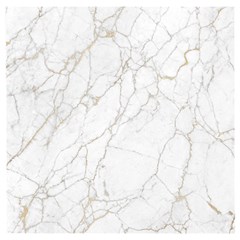 White Marble Texture Floor Background With Gold Veins Intrusions Greek Marble Print Luxuous Real Marble Wooden Puzzle Square by genx