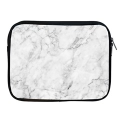 White Marble Texture Floor Background With Dark Gray Grey Texture Greek Marble Print Luxuous Real Marble Apple Ipad 2/3/4 Zipper Cases by genx