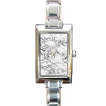White Marble texture floor background with black veins texture greek marble print luxuous real marble Rectangle Italian Charm Watch Front