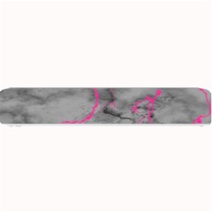 Marble Light Gray With Bright Magenta Pink Veins Texture Floor Background Retro Neon 80s Style Neon Colors Print Luxuous Real Marble Small Bar Mats by genx