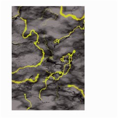 Marble Light Gray With Green Lime Veins Texture Floor Background Retro Neon 80s Style Neon Colors Print Luxuous Real Marble Large Garden Flag (two Sides) by genx