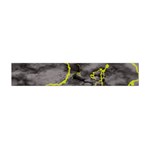 Marble light gray with green lime veins texture floor background retro neon 80s style neon colors print luxuous real marble Flano Scarf (Mini) Front