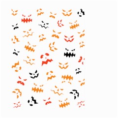 Pumpkin Faces Pattern Large Garden Flag (two Sides) by Sobalvarro