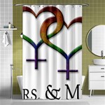 Mrs. and Mrs. Shower Curtain 48  x 72  (Small)  Curtain(48  X 72 ) - 42.18 x64.8  Curtain(48  X 72 )