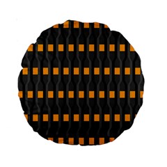 Pattern Illustrations Plaid Standard 15  Premium Round Cushions by HermanTelo