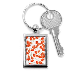Pattern Coquelicots  Key Chain (rectangle) by kcreatif