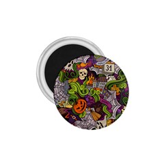 Halloween Doodle Vector Seamless Pattern 1 75  Magnets by Sobalvarro