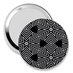 Formes Geometriques Etoiles/carres 3  Handbag Mirrors by kcreatif
