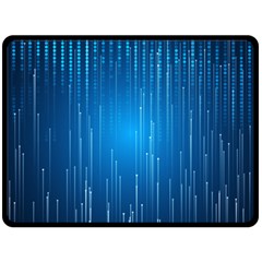Abstract Rain Space Double Sided Fleece Blanket (large)  by HermanTelo