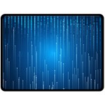 Abstract Rain Space Double Sided Fleece Blanket (Large)  80 x60  Blanket Front