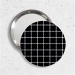Pattern Carreaux Blanc/Noir 2.25  Handbag Mirrors Front
