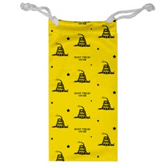 Gadsden Flag Don t Tread On Me Yellow And Black Pattern With American Stars Jewelry Bag by snek