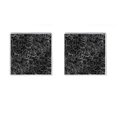 Pattern Effet Lignes Blanc Cufflinks (square) by kcreatif