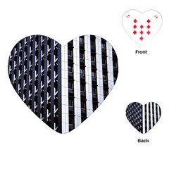 Architecture Building Pattern Playing Cards Single Design (heart) by Amaryn4rt