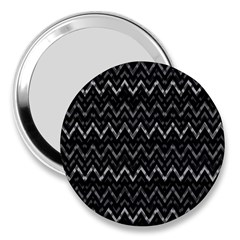 Chevrons Noir / Gris 3  Handbag Mirrors by kcreatif