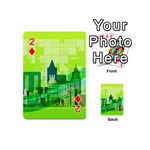 Architecture Skyline Playing Cards 54 Designs (Mini) Front - Diamond2