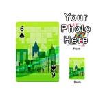 Architecture Skyline Playing Cards 54 Designs (Mini) Front - Spade6