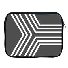 Abstrait Lignes Blanc/gris Apple Ipad 2/3/4 Zipper Cases by kcreatif