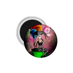 Cute Little Harlequin 1 75  Magnets by FantasyWorld7