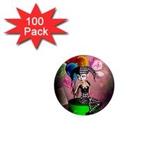 Cute Little Harlequin 1  Mini Magnets (100 Pack)  by FantasyWorld7