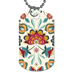 Baatik Print  Dog Tag (one Side) by designsbymallika