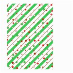 Christmas Paper Stars Pattern Texture Background Colorful Colors Seamless Large Garden Flag (Two Sides) Back
