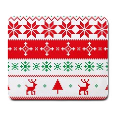 Ugly Christmas Sweater Pattern Large Mousepads by Sobalvarro