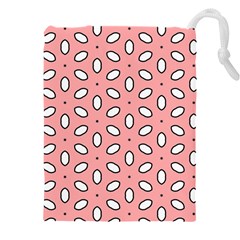 Pink Background Texture Drawstring Pouch (4xl) by Mariart