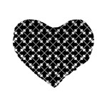 Abstract Background Arrow Standard 16  Premium Heart Shape Cushions Front