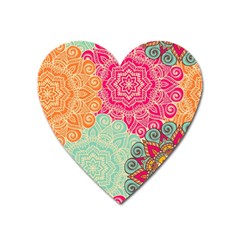 Art Abstract Pattern Heart Magnet by Sapixe