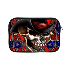 Confederate Flag Usa America United States Csa Civil War Rebel Dixie Military Poster Skull Apple Ipad Mini Zipper Cases by Sapixe