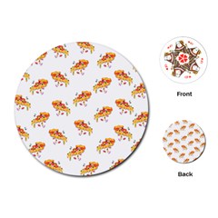 Pizza Pattern Playing Cards Single Design (round) by designsbymallika