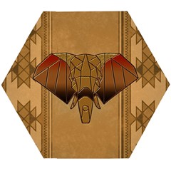 Wonderful Elephant Wooden Puzzle Hexagon by FantasyWorld7