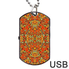 Ab 124 Dog Tag Usb Flash (two Sides) by ArtworkByPatrick
